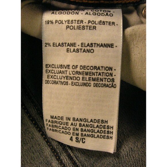 LEVIS Denizen Womens CUTOFF JEAN SHORTS 4S/C Blue Denim Low Rise MODERN - Picture 6 of 9